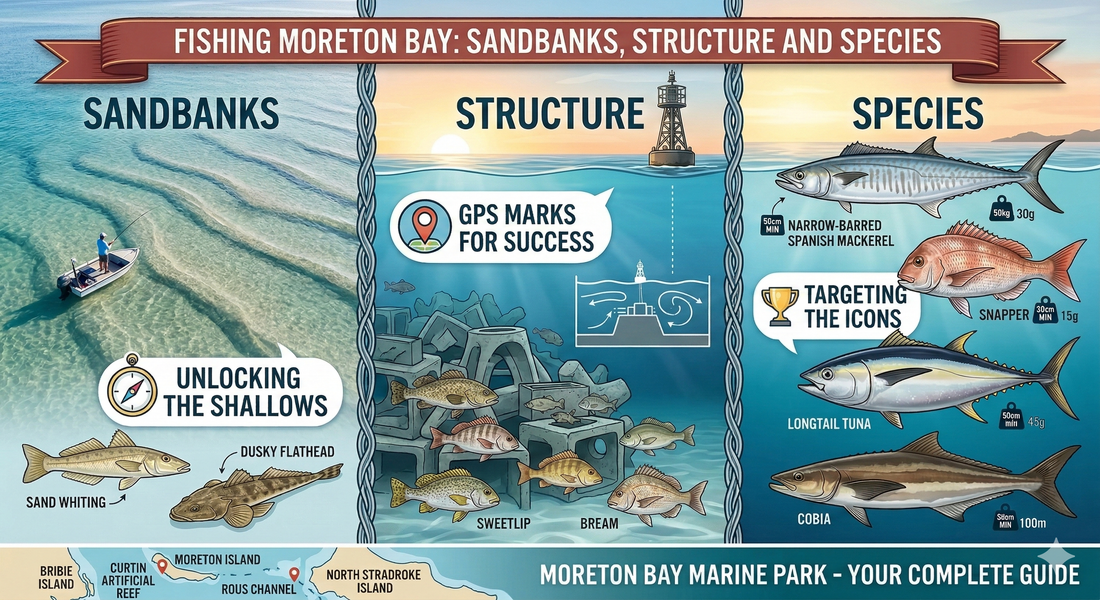 Fishing Moreton Bay: Sandbanks, Structure & Species - Outfished