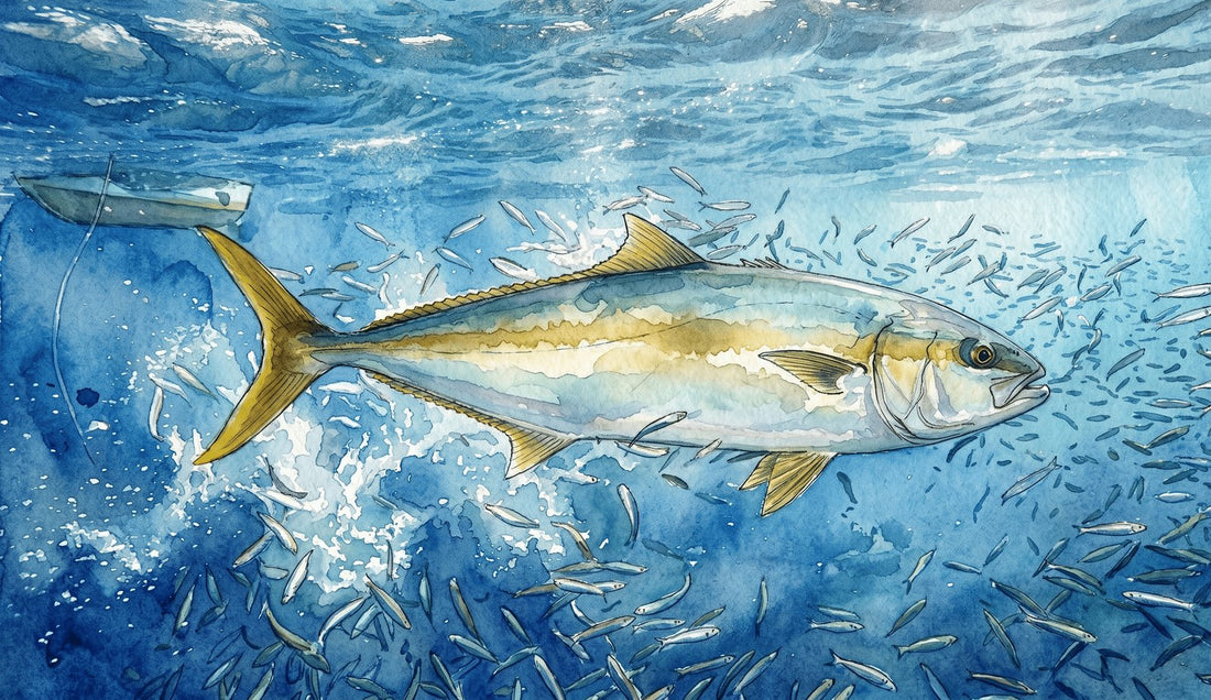 Yellowtail kingfish illustration — yellowtail kingfish in Australia